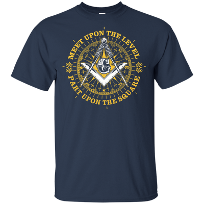 Meet Upon The Level Freemason Square & Compass Symbol