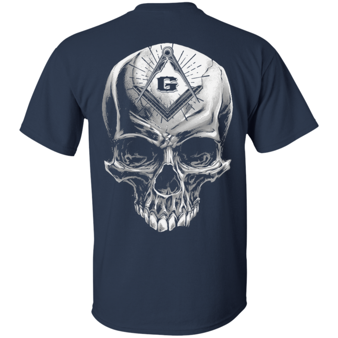 Skull Rider Freemason Square & Compass Symbol