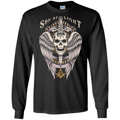 Son Of Light Winged Skull With Sword Freemason Freemason Square & Compass