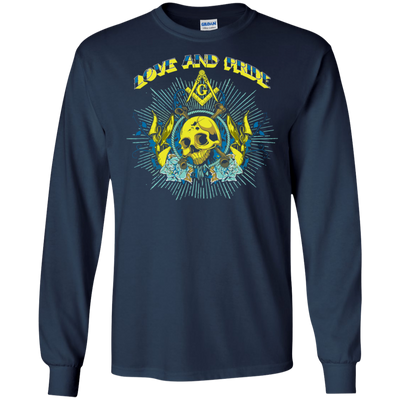 Love And Pride Masonic Skull Square & Compass Freemasson