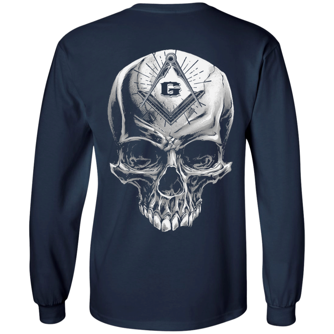 Skull Rider Freemason Square & Compass Symbol