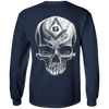 Skull Rider Freemason Square & Compass Symbol