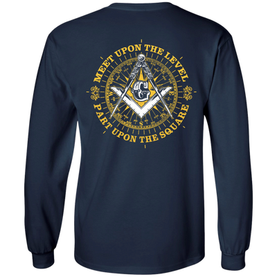 Meet Upon The Level Freemason Square & Compass Symbol