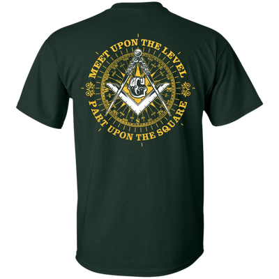 Meet Upon The Level Freemason Square & Compass Symbol