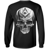 Skull Rider Freemason Square & Compass Symbol