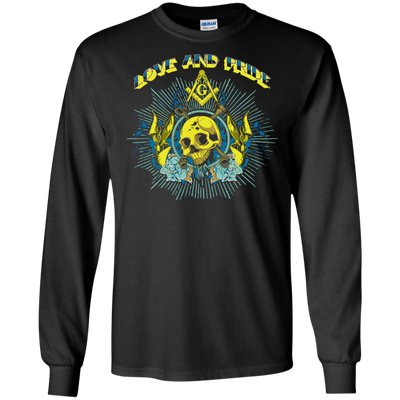 Love And Pride Masonic Skull Square & Compass Freemasson