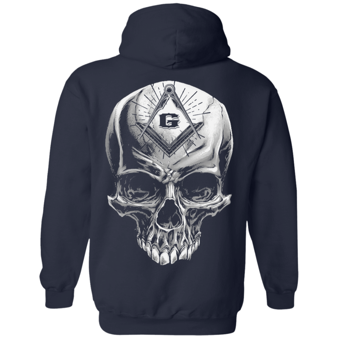 Skull Rider Freemason Square & Compass Symbol