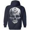 Skull Rider Freemason Square & Compass Symbol