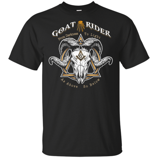 Goat Rider Masonic Ram Skull Freemason Square & Compass Symbol