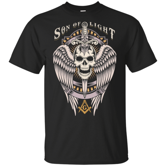 Son Of Light Winged Skull With Sword Freemason Freemason Square & Compass