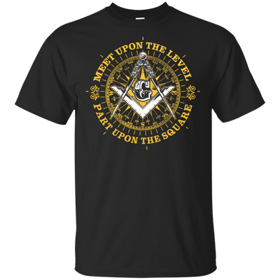 Meet Upon The Level Freemason Square & Compass Symbol