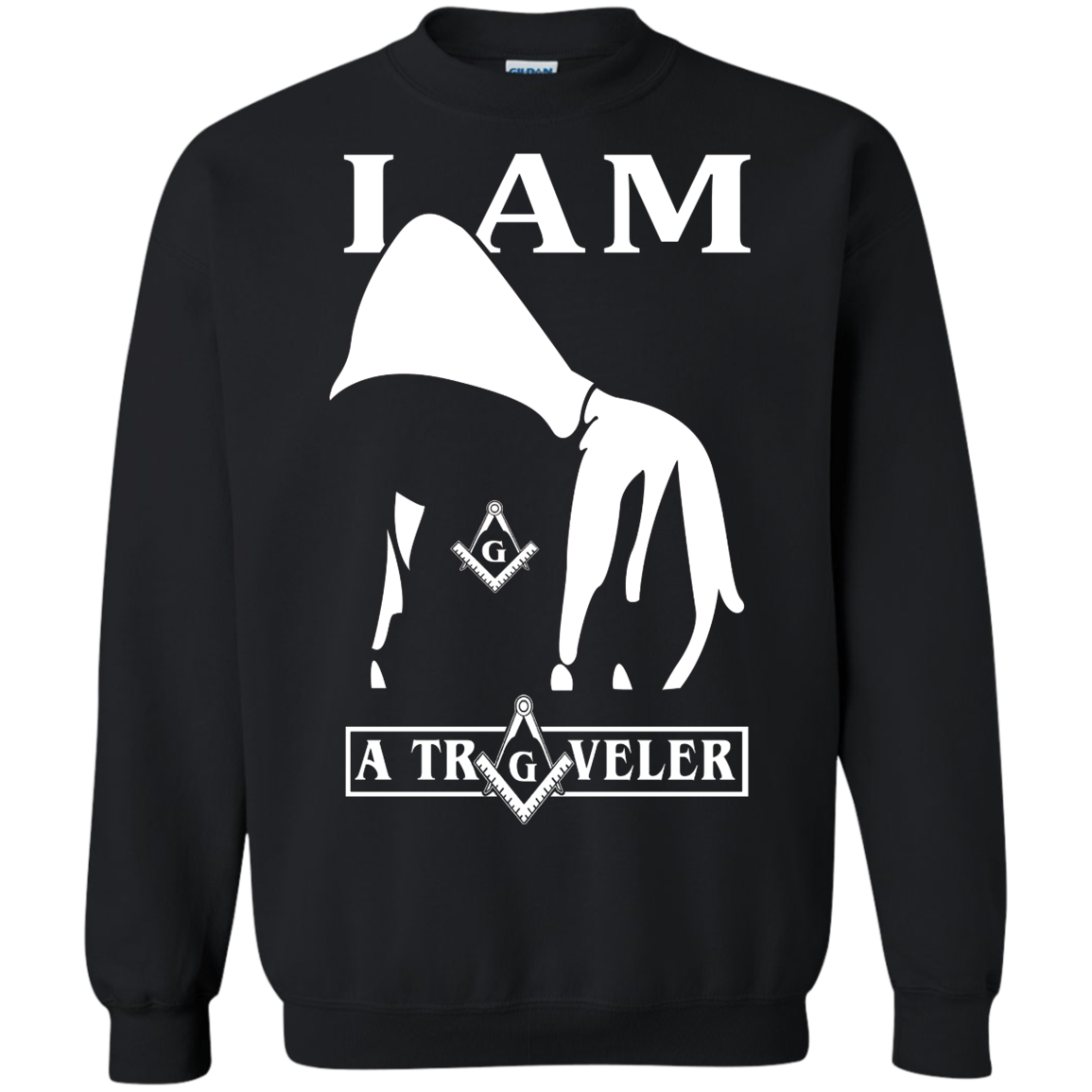 I Am A Traveler Freemason Square & Compass Symbol