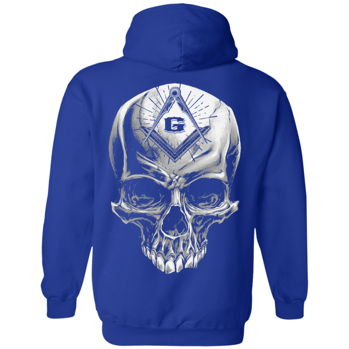 Skull Rider Freemason Square & Compass Symbol