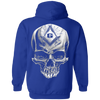 Skull Rider Freemason Square & Compass Symbol