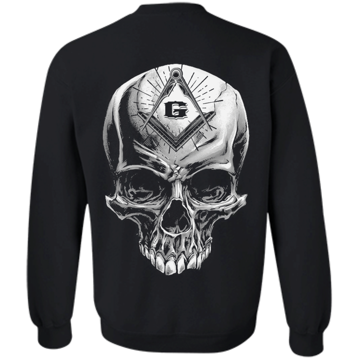 Skull Rider Freemason Square & Compass Symbol