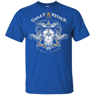 Goat Rider Masonic Ram Skull Freemason Square & Compass Symbol