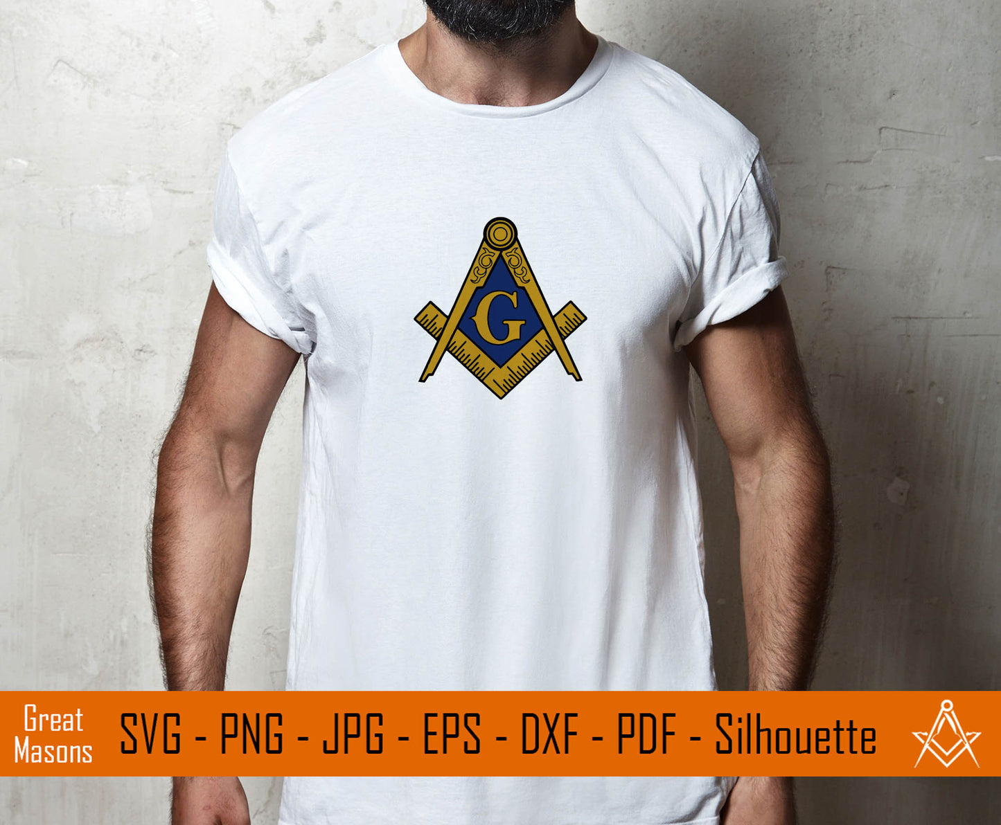 Freemasons Square and Compasses Symbol SVG, Png, Eps, Dxf, Jpg, Pdf File