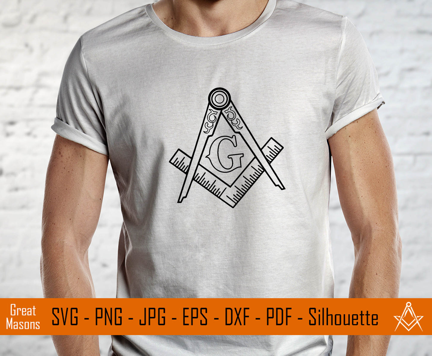 Freemasons Square and Compasses Symbol SVG, Png, Eps, Dxf, Jpg, Pdf File