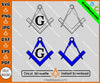 Freemasons Square and Compasses Symbol SVG, Png, Eps, Dxf, Jpg, Pdf File