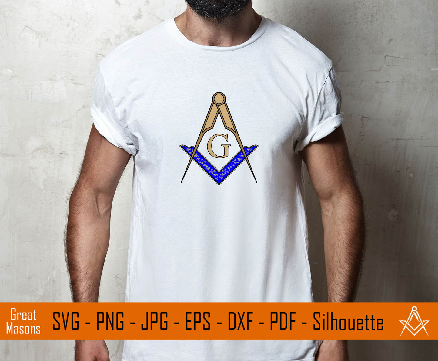 Freemasons Square and Compasses Symbol SVG, Png, Eps, Dxf, Jpg, Pdf File