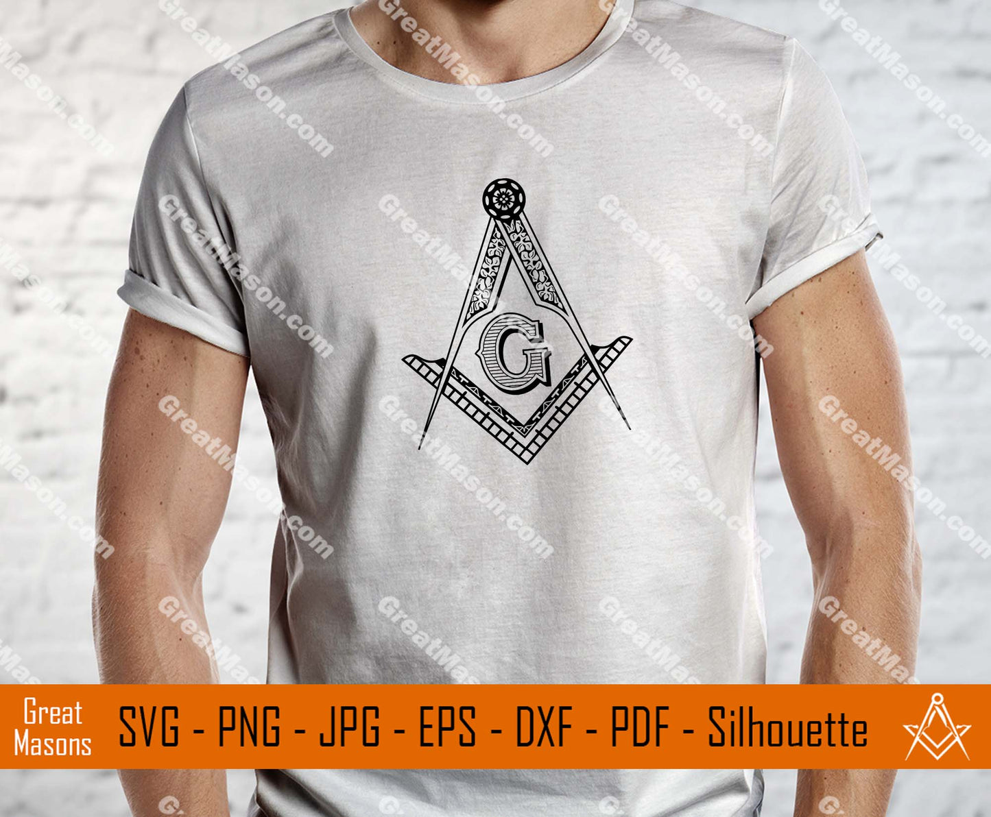 Freemasons Square and Compasses Symbol SVG, Png, Eps, Dxf, Jpg, Pdf File