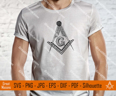 Freemasons Square and Compasses Symbol SVG, Png, Eps, Dxf, Jpg, Pdf File