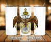 33rd Degree Scottish Rite Wings Down Masons  Skinny Tumbler Wrap Png Straight & Tapered Tumbler File Digital