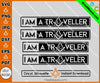 I AM A Traveler Masonic SVG, Png, Eps, Dxf, Jpg, Pdf File