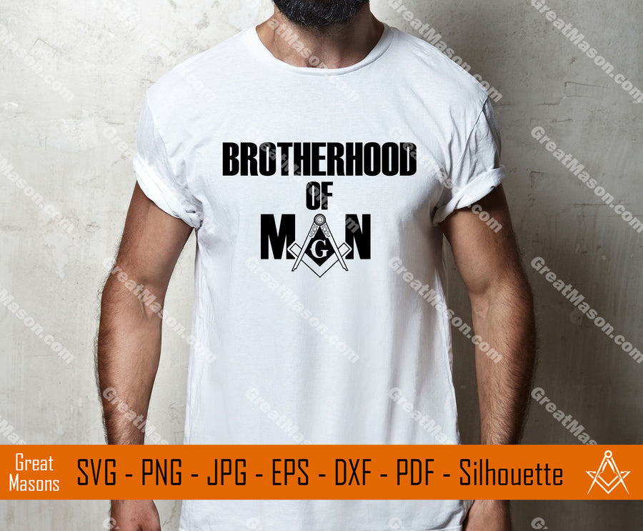 Brotherhood Of Man Masonic SVG, Png, Eps, Dxf, Jpg, Pdf File