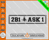 Freemason 2B1ASK1 Masonic SVG, Png, Eps, Dxf, Jpg, Pdf File