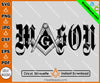 Mason Vintage Symbol Masonic SVG, Png, Eps, Dxf, Jpg, Pdf File