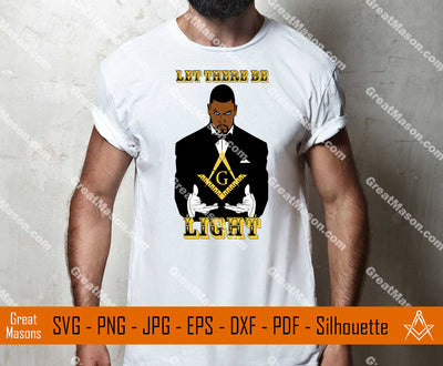 Let There Be Light Symbol In Hand PHA Masonic SVG, Png, Eps, Dxf, Jpg, Pdf File