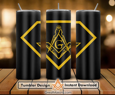 Super Man Mason - Diamond on chest - Compass Skinny Tumbler Wrap Png Straight & Tapered Tumbler File Digital