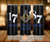 Prince Hall FA.M. 1787 Mason Masonic Skinny Tumbler Wrap Png Straight & Tapered Tumbler File Digital