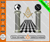 Masonic Columns Masonic Pillar Chess Board Floor SVG, Png, Eps, Dxf, Jpg, Pdf File