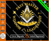 Mason Past Master Wisdom Leadership Freemasons Symbol SVG, Png, Eps, Dxf, Jpg, Pdf File