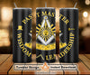 Mason Past Master Wisdom Leadership Freemasons Symbol Skinny Tumbler Wrap Png Straight & Tapered Tumbler File Digital