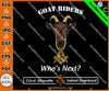 Goat Rider Masonic Necklace SVG, Png, Eps, Dxf, Jpg, Pdf File