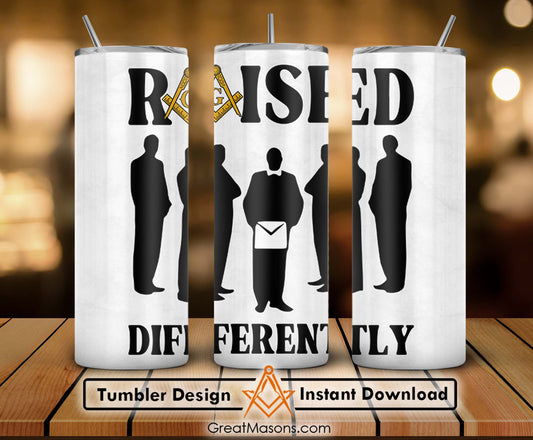 Mason Raised Differently Black Suits Brothers Skinny Tumbler Wrap Png Straight & Tapered Tumbler File Digital