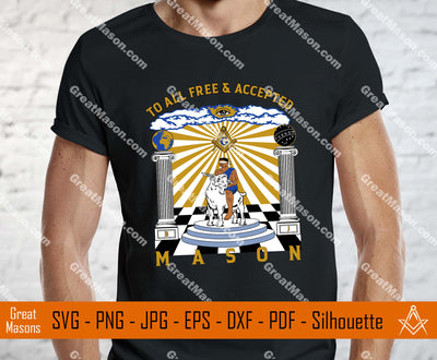 To All Free & Accepted Masons GOAT Rider Brothers F and AM SVG, Png, Eps, Dxf, Jpg, Pdf File