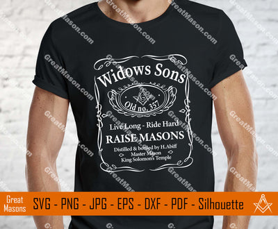 Mason Whisky Old No.357 Widows Sons King Solomon's Temple SVG, Png, Eps, Dxf, Jpg, Pdf File