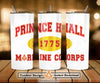 Prince Hall 1775 US Marine Corps Masonic Brother Freemason Skinny Tumbler Wrap Png Straight & Tapered Tumbler File Digital