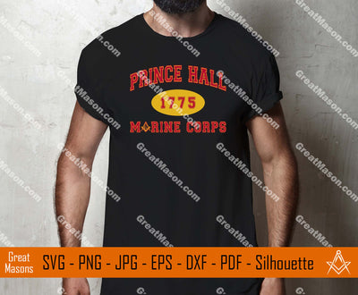 Prince Hall 1775 US Marine Corps Masonic Brother Freemason SVG, Png, Eps, Dxf, Jpg, Pdf File