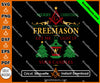 Merry Christmas Freemason Light Up Your Candles Sweater SVG, Png, Eps, Dxf, Jpg, Pdf, File