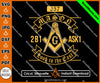 Mason 357 2B1ASK1 Look To The East Freemason SVG, Png, Eps, Dxf, Jpg, Pdf File