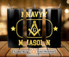 US Navy Mason Masonic United States Freemasons Skinny Tumbler Wrap Png Straight & Tapered Tumbler File Digital