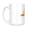 Virginia square & compass freemason symbol state map - White Mug