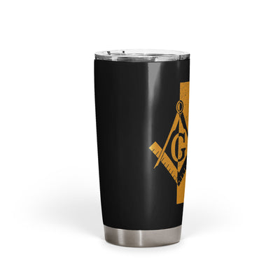 Utah Square & Compass Freemason symbol state map - 20oz Fat Tumbler