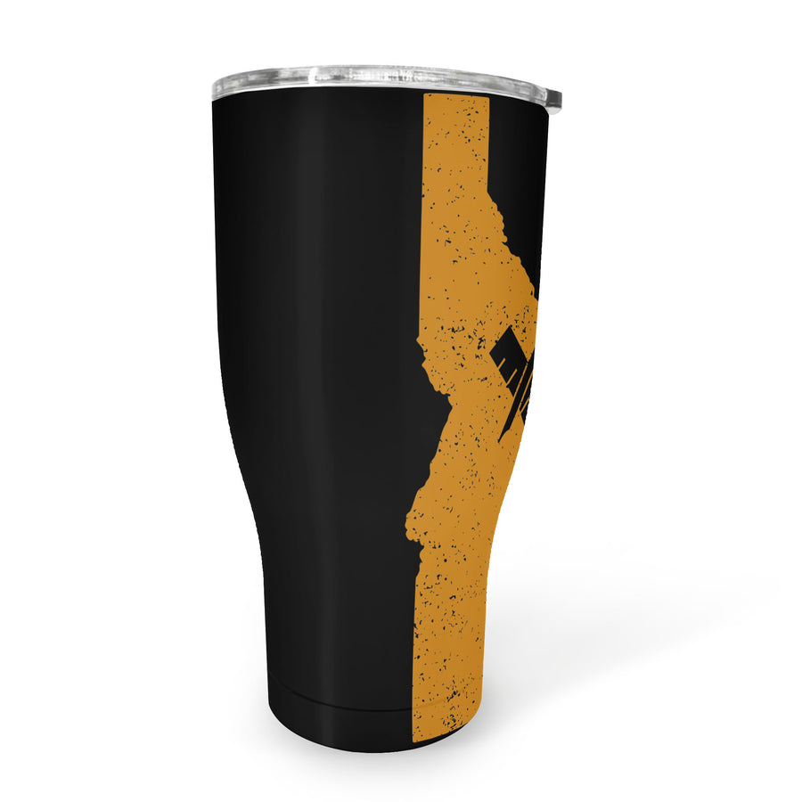 Idaho Square & Compass Freemason symbol state map - 30oz Fat Tumbler