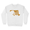 Maryland Freemason State Map Square & Compass Symbol - Sweatshirt